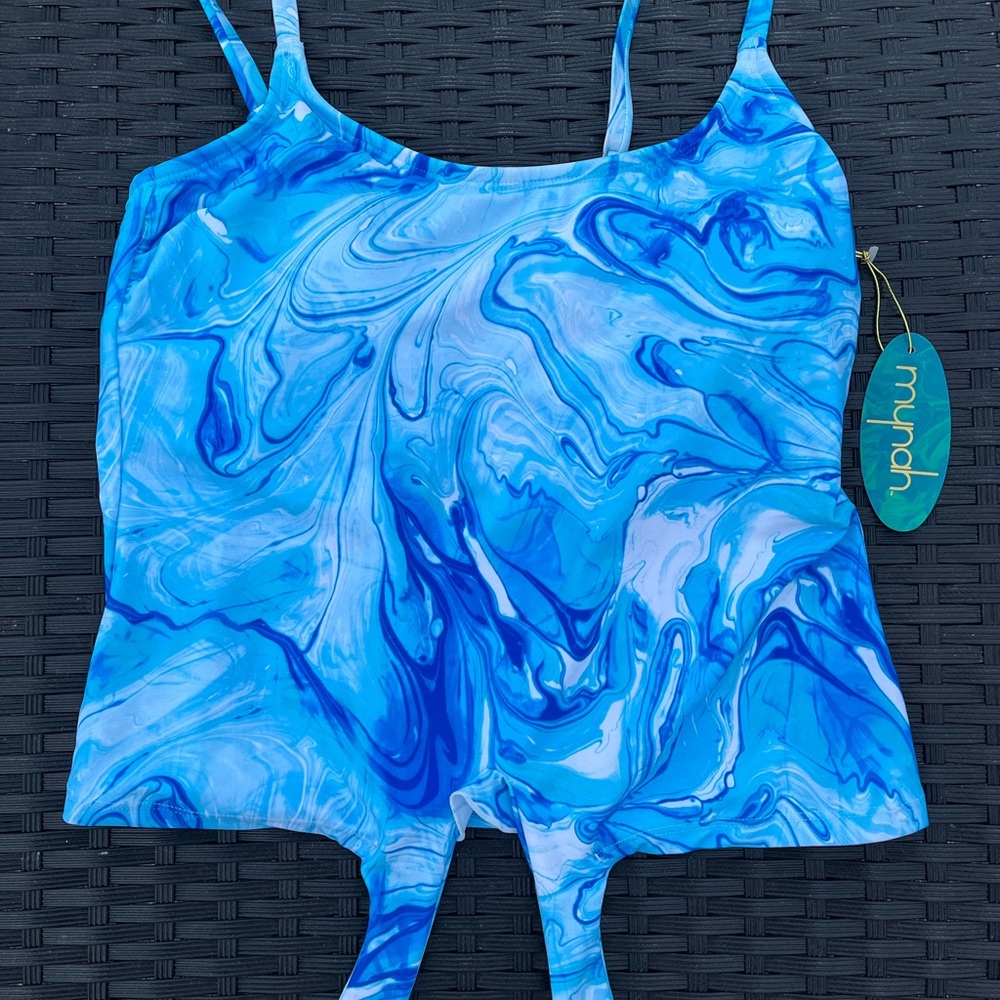 Blue Swirl Tank Top
